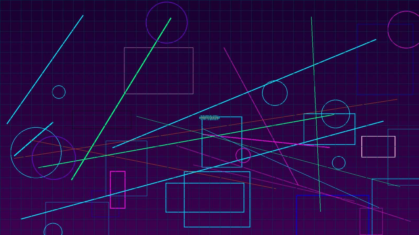 武士之刃冒险场景霓虹风格